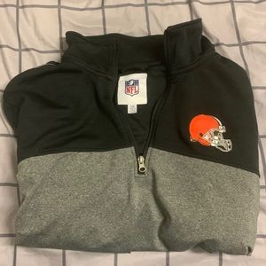 Cleveland Browns quarter zip with pockets